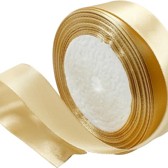 Golden Rose centerpiece with satin and rhinestone ribbon…you pick colors - Picture 8 of 10